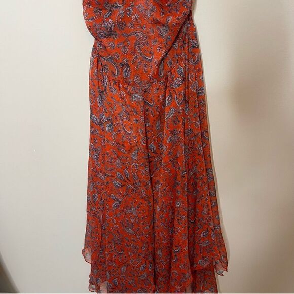 MISA Adele Dress in Aranciatta Paisley FLAWED SMALL - Picture 15 of 15